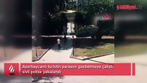Azerbaycanlı turistin parasını gasbetmeye çalıştı, sivil polise yakalandı