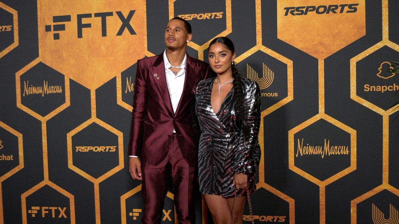 Juan Toscano-Anderson and Arrianna Linaa "Stephen Curry's ESPYs Afterparty" Red Carpet Fashion