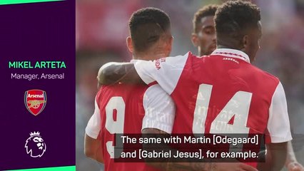 Arteta looking to build partnership between Nketiah and Jesus