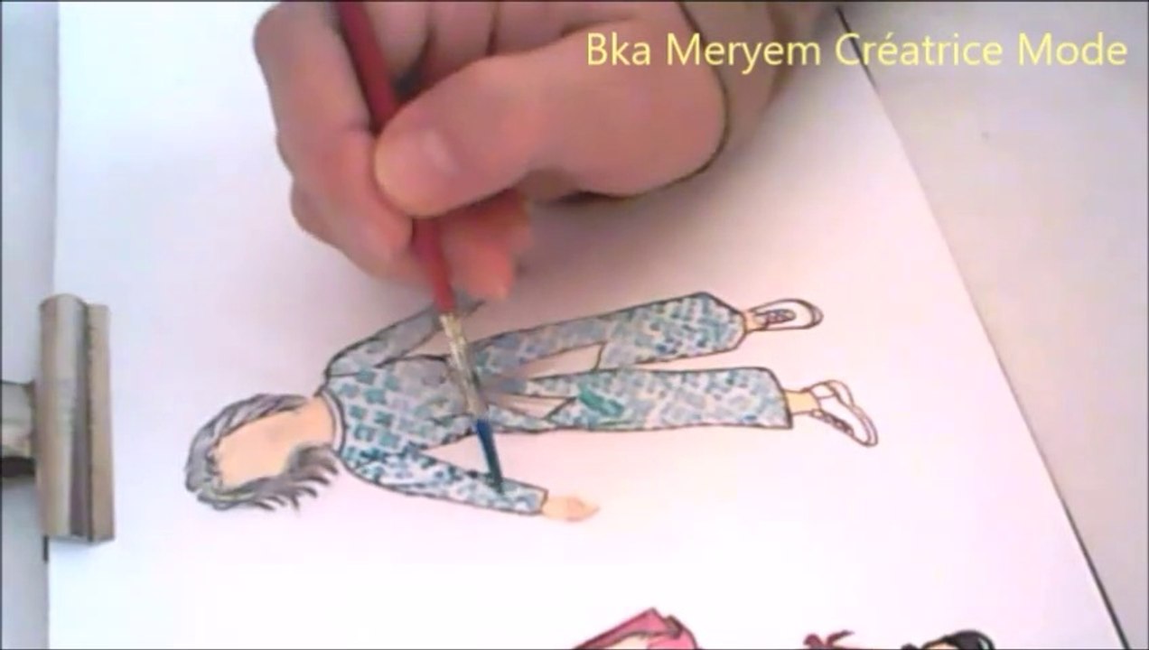 رسم سالوبيت بخطوات سهلة بالالوان المائية