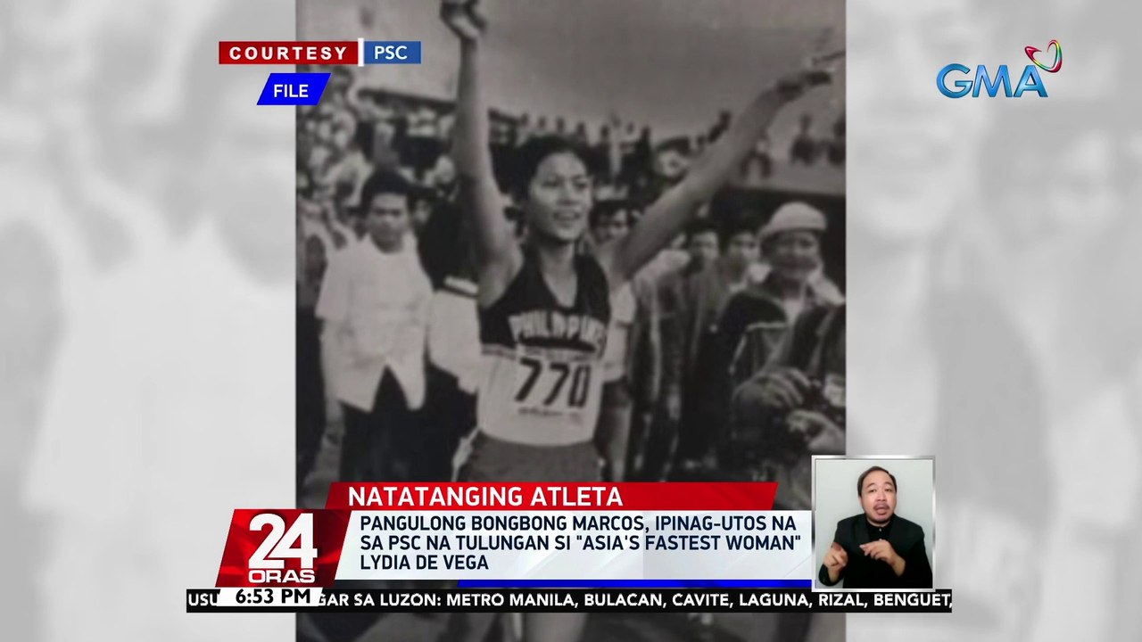 Pangulong Bongbong Marcos, ipinag-utos na sa PSC na tulungan si "Asia's Fastest Woman" Lydia De Vega | 24 Oras
