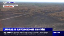 Incendies en Gironde: les images des zones ravagées par les flammes à Landiras