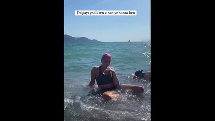 Ebrar Karakurt yine gündem oldu! "Dalgayı yedikten sonra ben"