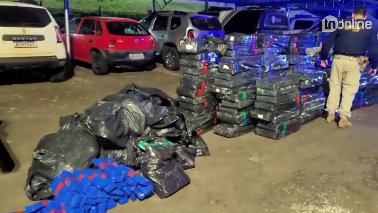 PRF apreende quase 4 toneladas de maconha em caminhão tanque; veja