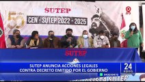 Sutep anuncia acciones legales contra decreto emitido por el Gobierno