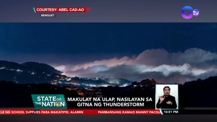 Makulay na ulap, nasilayan sa gitna ng thunderstorm | SONA