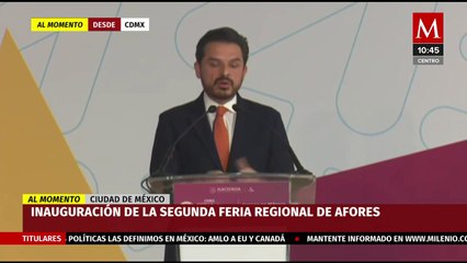 Zoé Robledo encabeza inauguración de la segunda feria de afores