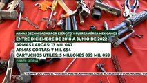 Ejército Mexicano destruye cerca de 300 armas al mes