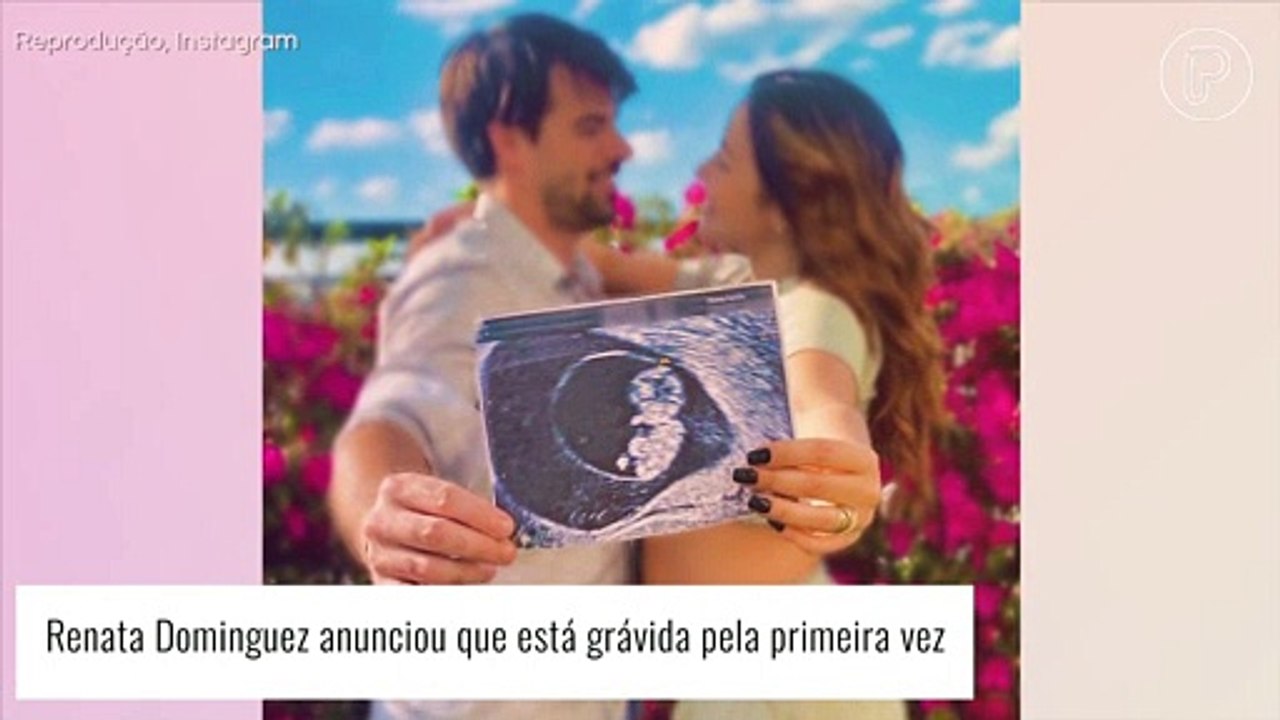 Renata Dominguez revela gravidez aos 42 anos e mostra barriga em foto com ultrassom do filho. Veja!