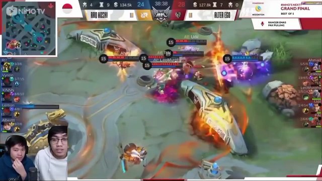 streamer Reaction Final MPL S6 RRQ Vs Alter Ego _ Donkey- Emperor -Luminaire- Evos Funi Hampir Nangis Guyss