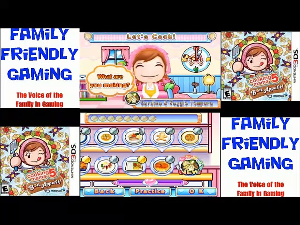 Cooking Mama 5 Bon Appetit Sardine and Veggie Tempura