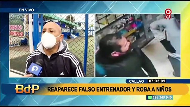 Reaparece falso entrenador de fútbol y engaña a menores del Callao para robarles sus celulares