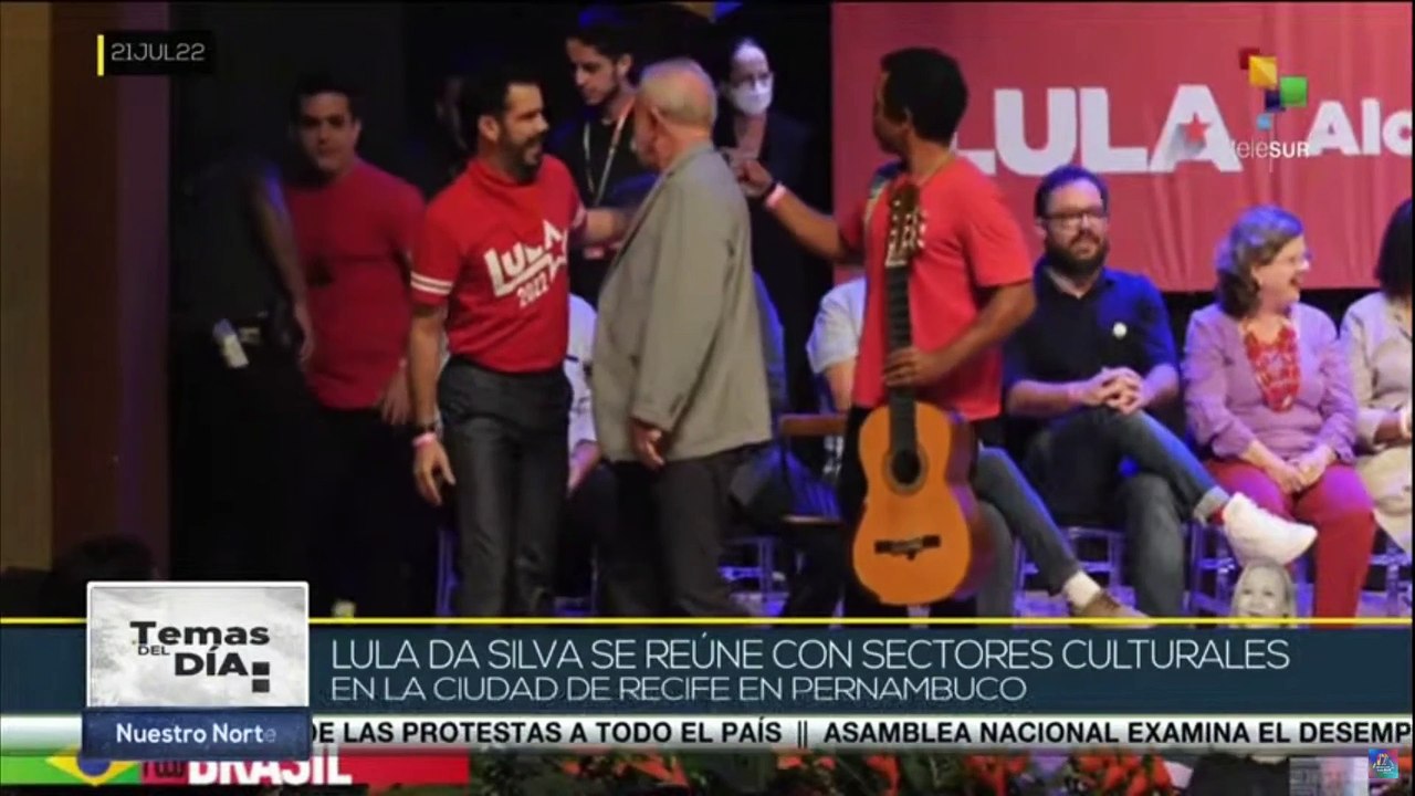 Temas del Día 21-07: Candidatura de Lula se oficializa para elecciones presidenciales en Brasil