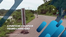 A punto de colapsar tramo carretero de Los Sauces | CPS Noticias Puerto Vallarta