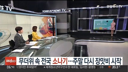 [날씨클릭] 무더위 속 전국 소나기…주말 막바지 장맛비
