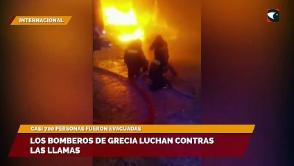 Los bomberos de Grecia luchan contras las llamas