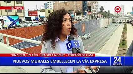 Vía Expresa: MML presenta mural “Un siglo, un año, una sola noche” por Fiestas Patrias