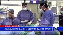 Sudáfrica: Médicos realizan complicadas cirugías con robot de 4 brazos