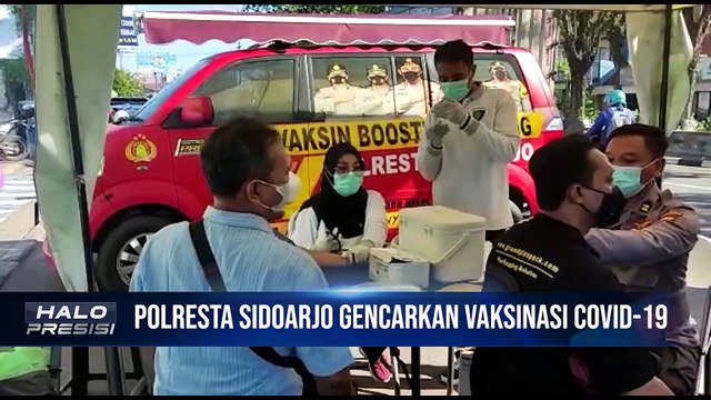Polresta Sidoarjo Gencarkan Vaksinasi Covid-19