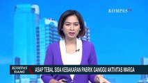 Asap Tebal Sisa Kebakaran Pabrik Pupuk di Demak Menyebar Hingga ke Semarang