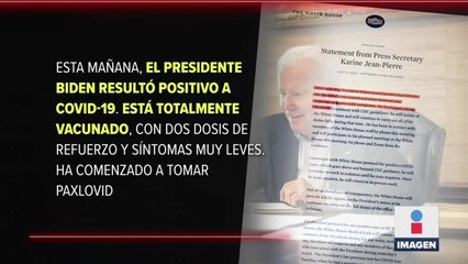 Joe Biden dio positivo a Covid-19 por primera vez