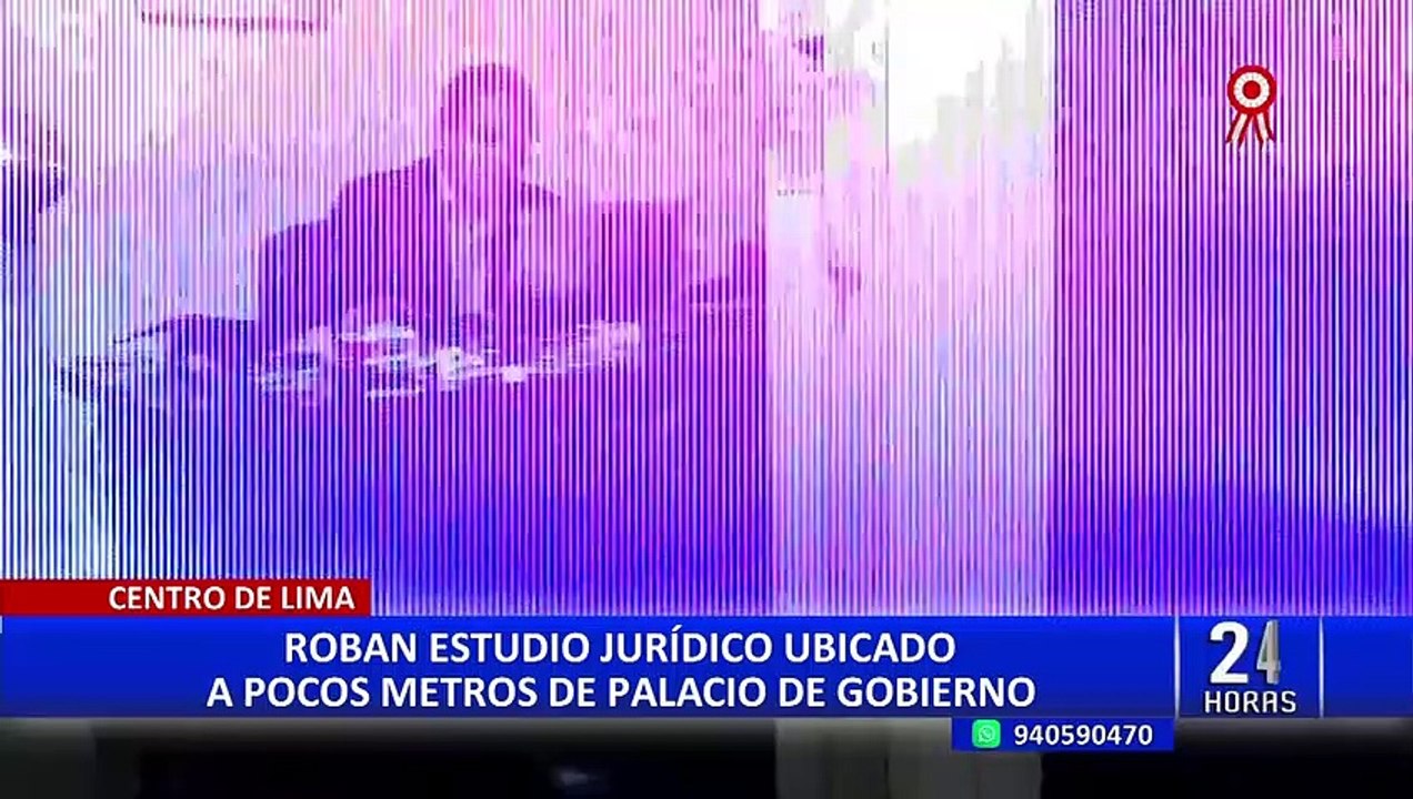 Asaltan estudio jurídico ubicado a pocos metros del Palacio de Gobierno