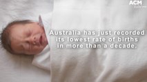 Australia has recorded its lowest birth rate in over a decade | July 22, 2022 | ACM