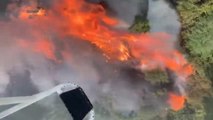 Las llamas obligan a desalojar a 100 personas al norte de Tenerife