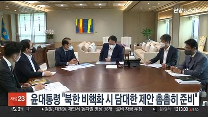 윤대통령 "북한 비핵화시 현실성있는 담대한 제안 촘촘히 준비"