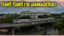 Hyderabad Rain Updates _ Climate Changes Suddenly , Turns To Cool Weather _ V6 News