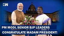 PM Modi, Senior BJP Leaders Meet Draupadi Murmu, Congratulate Madam President |
