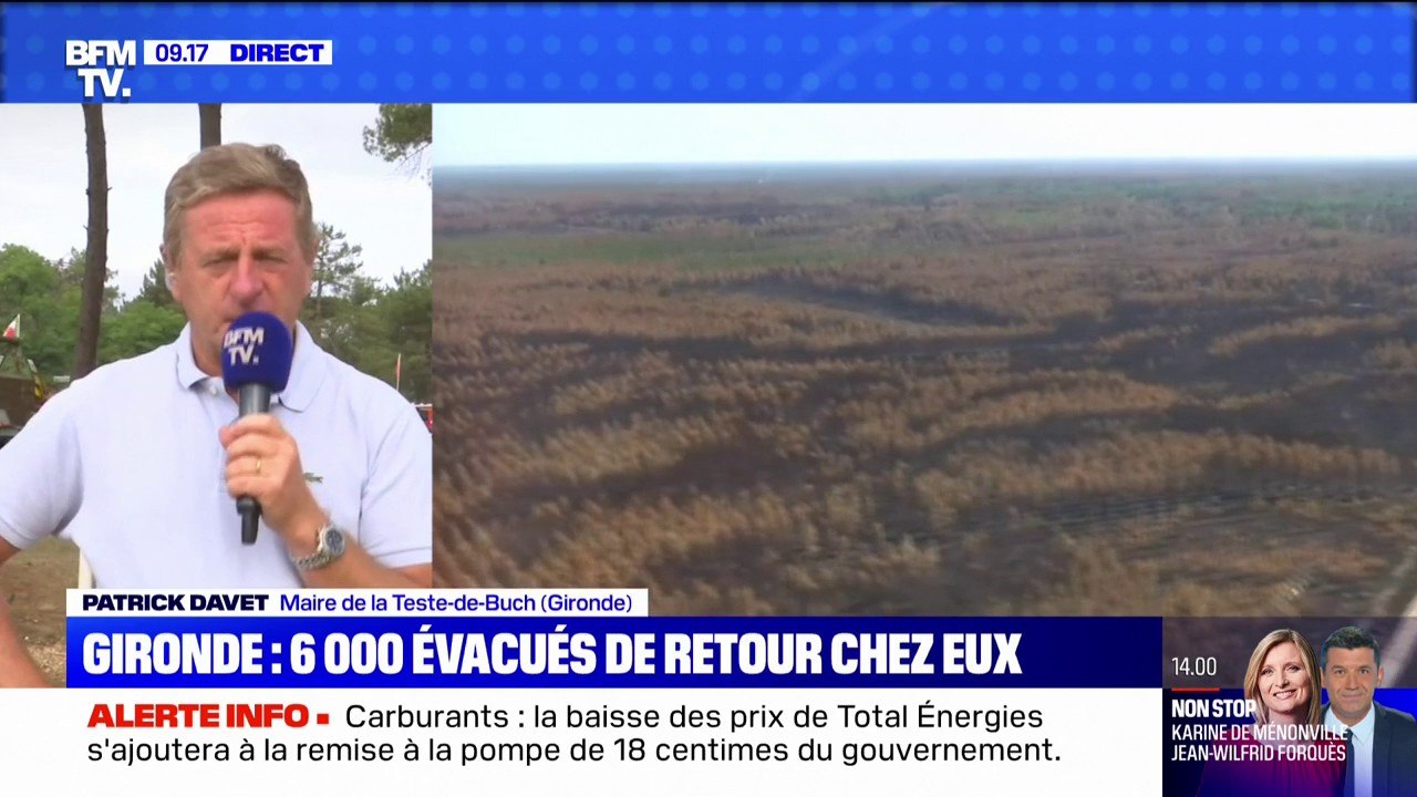 Incendies: le message du maire de la Teste-de-Buch aux évacués, impatients de regagner leur logement
