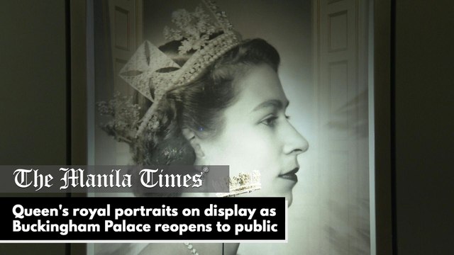 Queen's royal portraits on display as Buckingham Palace reopens to public