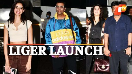 Ananya Panday, Charmme Kaur & Karan Johar Travel to Hyderabad for LIGER Trailer Premiere 🎬