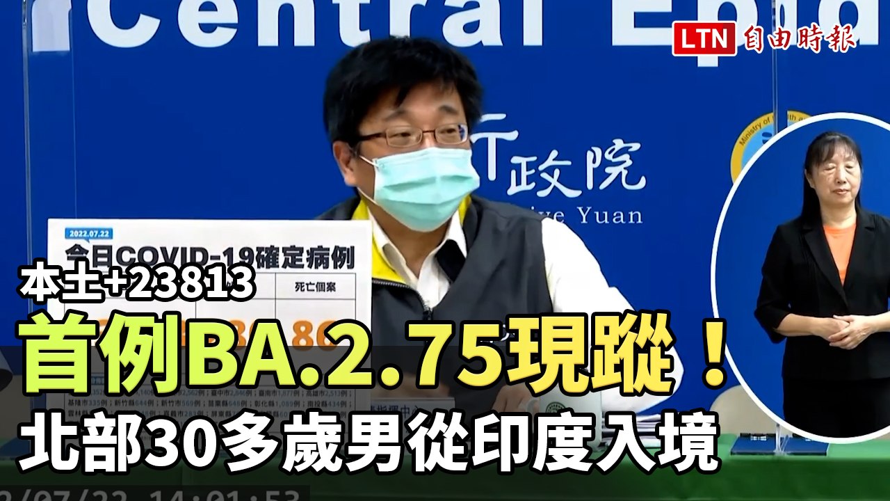 首例BA.2.75現蹤！ 北部30多歲男從印度入境