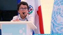 El esperpéntico discurso del 'Greta' latino, Francisco Vera, un colombiano de 13 años