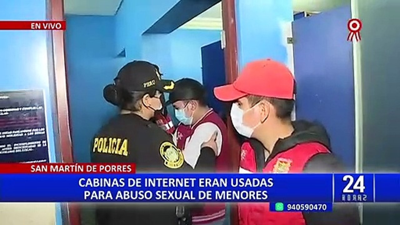 SMP: Intervienen cabinas de internet que serían usadas para explotar sexualmente a menores