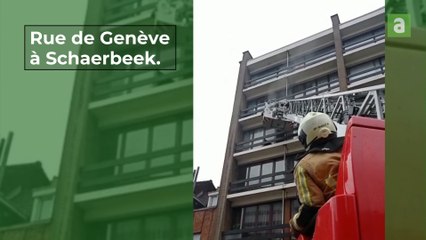 Incendie rue de Genève à Schaerbeek