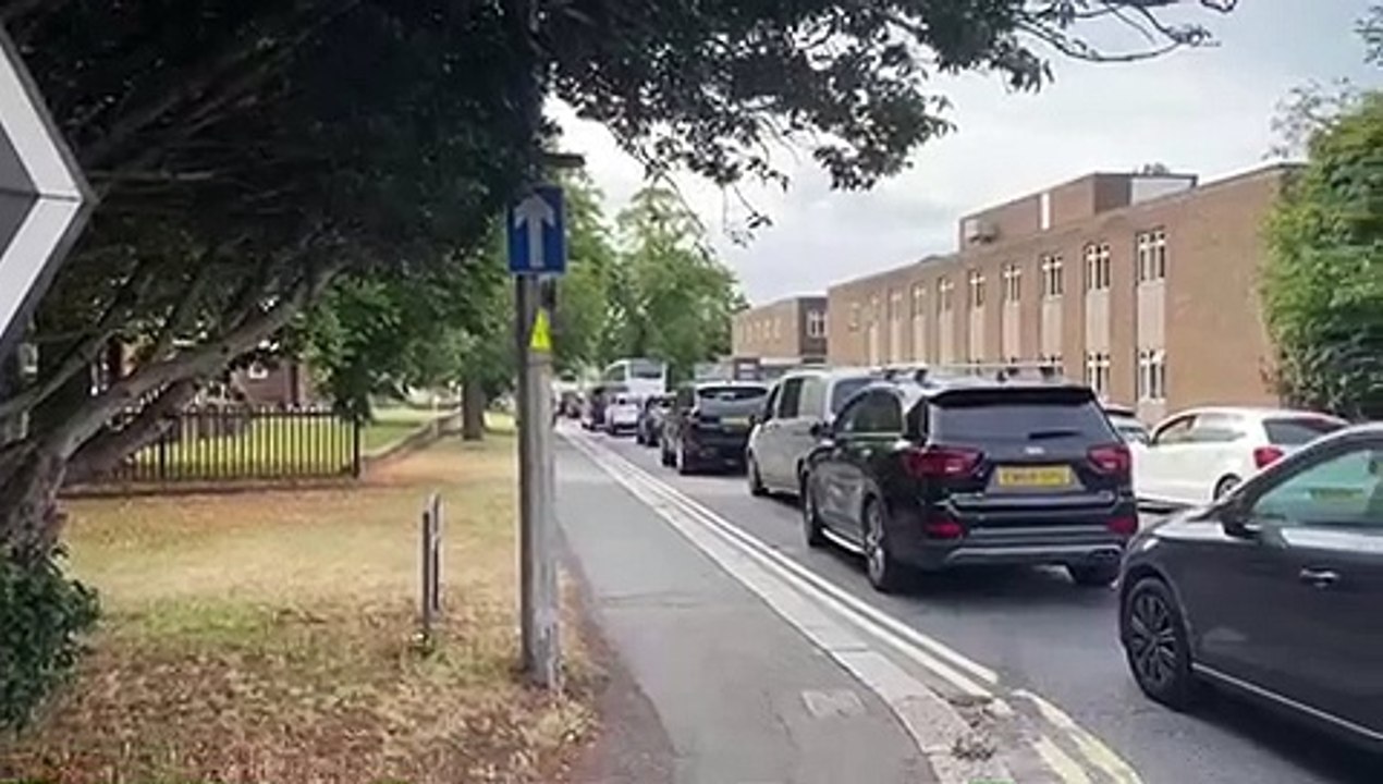 Traffic on Maison Dieu Road in Dover this morning