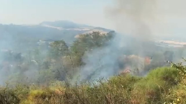 Guardea (TR) - Incendio boschivi, proseguono interventi dei Vigili del Fuoco (22.07.22)