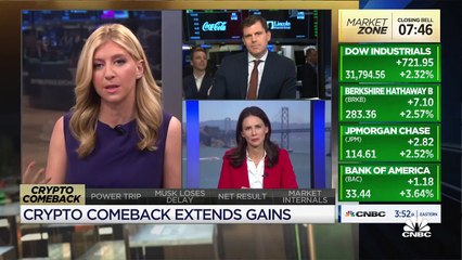 Cryptocurrencies extend gains today