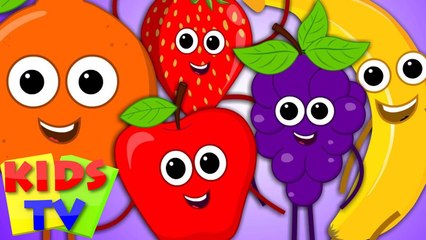 Five Little Fruits - Kindergarten Rhymes - Educational Videos - Kids TV