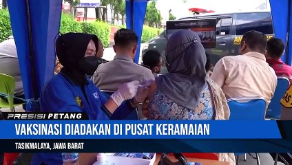 Gebyar Vaksinasi Booster Serentak di Jalan Pasar Wetan