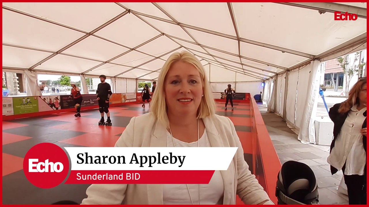 Roller rink opens for summer in Sunderland's Keel Square
