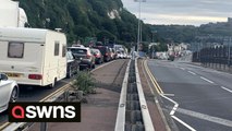 Chaos in Dover as queues of holidaymakers extend for miles due to 