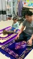 Cat funny with child #cat #funny  قط مضحك فيديو