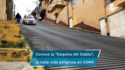“La Esquina del Diablo" o "La Montaña Rusa”, ¿Por qué se le conoce así a esta calle?