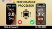 Tesla Phone Pi vs iPhone 13 Pro Max - Alpha Tech