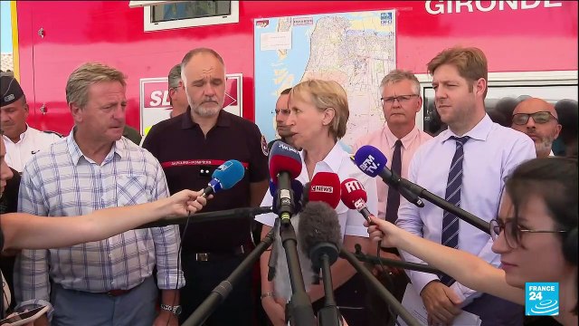 French firefighters making progress, battling wildfires