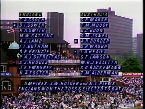 1989 England v Australia Texaco Trophy ODI #1 Old Trafford May 25 1989